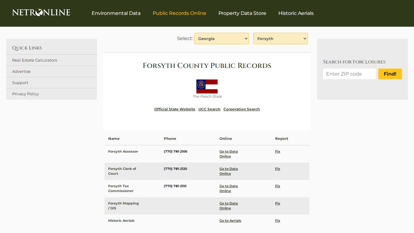 Forsyth County Public Records - NETROnline.com